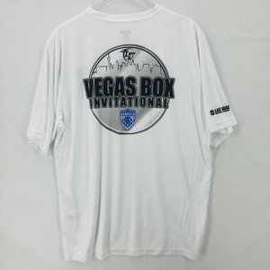 Vegas Box Invitational Lacrosse Dri-Fit T-Shirt XL White USBOXLA Logo Team 365